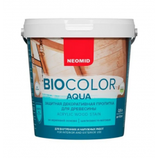 BIO COLOR aqua защитная декоративная пропитка орех 0,9л РАСПРОДАЖА