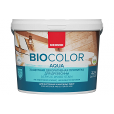 BIO COLOR aqua защитная декоративная пропитка сосна (2.3л) РАСПРОДАЖА