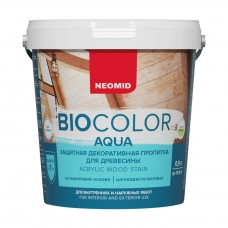 BIO COLOR aqua защитная декоративная пропитка бесцветный 0,9 л