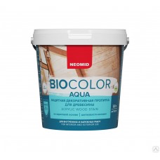 BIO COLOR aqua защитная декоративная пропитка белый 0,9 л