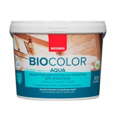 BIO COLOR aqua защитная декоративная пропитка бесцветный 2,3 л