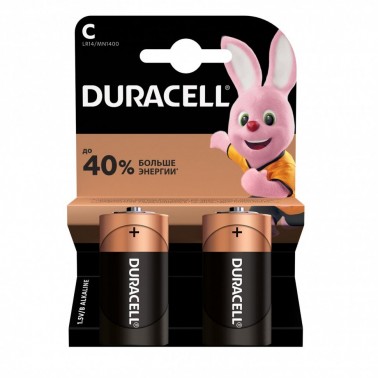 Батарейка DURACELL PLUS LR20 BL2 (2шт в упак)