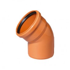 Отвод канализационный(оранж) ф160*45