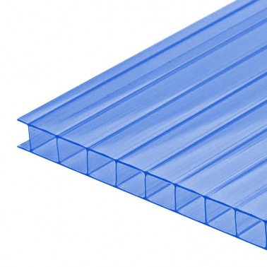 Сотовый поликарбонат 4мм Синий(6000х2100)