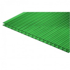 Сотовый поликарбонат 4мм Зеленый(6000х2100) КИВИ