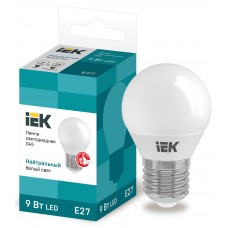 Лампа светодиодная LED  9 Вт Е27 IEK дневной(9930218)