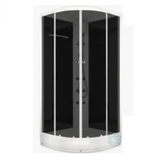 Душ кабина DOMANI-Spa Delight 99 Черная стенка,стекло тонированное,Акрил низкий поддон (DS01D99LBT00) (54441,79447)