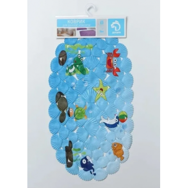 Коврик в ванну SPA Морские игры 37*65см