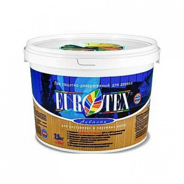 Аква-лак "EUROTEX" сосна 2,5кг