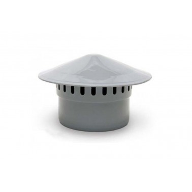 Зонт канализационный вентиляционный(серый) ф110