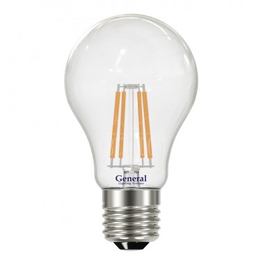 Лампа светодиодная LED 10 Вт филамент Е27 2700К General (486999)