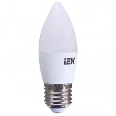 Лампа светодиодная LED  5 Вт Е27 IEK белый матовая свеча(9225408)