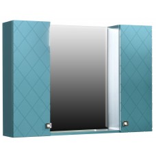 Шкаф зеркальный Аквамарин-80 (Софт Бриз) (2дв.)