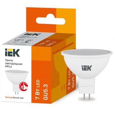 Лампа светодиодная LED  9 Вт Е27 IEK белый(8569030)