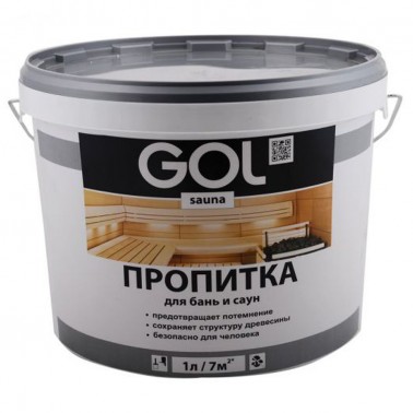 Пропитка для бань и саун GOL sauna (1 л) Sn.311